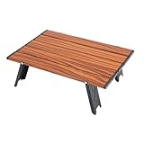 ZWTPGKRD Aluminium-Klapptisch mit Finish für Garten, Kochen, Camping, Wandern, Picknicks, schnelle Einrichtungen in 10 Sekunden, wetterbeständiger Garten-Klapptisch