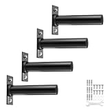 VEVOR Hantelscheibenhalter zur Wandmontage, Hantelständer für 2-Zoll-Hantelscheiben, 150 kg Tragkraft, Hantelständer, Heim-Fitnessstudio-Organizer aus Eisen 4er-Pack Montagezubehör enthalten
