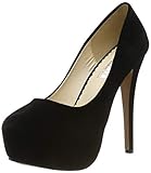 OCHENTA Damen-Pumps mit rundem Zehenbereich, Stiletto, hoher Absatz, Plateau-Pumps, Schwarz , 42.5 EU