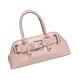 KEXIAO Stilvolle Umhängetasche für Damen, PU-Leder, Kuriertasche, Umhängetasche, Bowlingtasche, modische Handtasche, Einkaufstasche