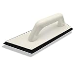 HAROMAC Kunststoff Reibebrett Haromac, Zellkautschuk - schmal, 45° Schräge | Profi-Schwammbrett zum Verfugen, Glätten, Fliesen, Putzen & Dämmschichtputzen | Ergonomisch, schwarz, Made in Germany