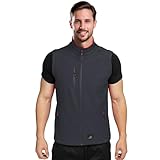 BWOLF GRIN Softshell Weste Herren Outdoor Softshellwesten für Herren Arbeit Weste Softshell Herren Gefütterte (DE/NL/SE/PL, Alphanumerisch, M, Regular, Regular, Grau)