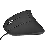 BAFOVY Linke Gaming -Maus, Optische USB -Kabelmaus mit Komfortables Handgelenksunterstützung, Plug & Play für Office, Programmierer, Teenager. Effizientes Design, Ergonomische und Vielseitige