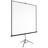tectake Heimkino Beamer Leinwand | HDTV tauglich - Diverse Größen - (203x203cm | Nr. 402515)