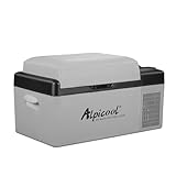 Alpicool EC20 20L Kompressor Kühlbox 12v Mini Kühlschrank Elektrische Camping-Gefrierbox Klein Tragbare für Auto, Lkw, Boot, RV mit USB Anschluss,-20℃-20℃,Wiederaufladbar(Batterie nicht enthalten)