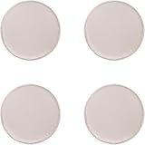 AURORAF 4er-Set Stuhlkissen rund 30cm Sitzauflage Waschbarekissen rutschfest & gemütlich für Stühle Indoor Outdoor Sitzkissen (Beige)