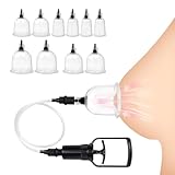 MACQIU Nippelsauger Brustwarzen mit 10 Starke Saugnäpfen,Vagina Pumpe Klitoris Sauger,BDSMs Spielzeug hart SM Sexspielzeug extreme Paare,erotisches Sexspielzeug für Frauen (1 + 10)