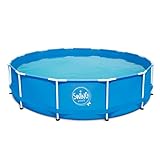 HAF® Swing Metal Frame Pool in blau mit den Maßen 366 x 84 cm | ca. 7.300 Liter Wasserkapazität | Hochwertiger und Stabiler Swimming Pool | Gartenpool/Aufstellpool ohne Filterpumpe