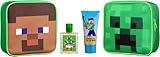 Minecraft Kulturtasche Geschenkset – Kinder Eau de Toilette 50ml & Duschgel 100ml | Pixelstarker Pflege-Spaß im coolen Minecraft-Design