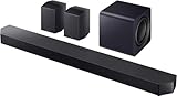 Samsung HW-Q990F Q-Series 11.1.4-Kanal-Soundbar für Fernseher, Kabelloser 8'-Dual-Subwoofer, 4.0.2-Kanal-Rücklautsprecher, Kabelloses Dolby Atmos und DTS:X, SpaceFit Sound Pro, Q-Symphony