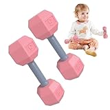 Trainingsrassel, Trainingsspielzeug für Kinder, 2 Stück Hantel-Trainingsspielzeug für das Training, Leichter, light weight Spiel-Gymnastik-Beißring, Rassel-Beißspielzeug für die Fitness von