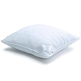 aqua-textil Ambiente Kopfkissen 80 x 80 cm Mikrofaser Kissen Hohlfaser Nackenkissen atmungsaktiv Reißverschluss Kochfest