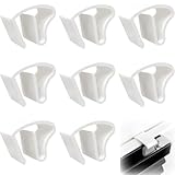 8Pcs Klemmträger Für Jalousien,Universal Kunststoff Klemmhalter,Universal Klemmhalter,Universal Kunststoff Klemmhalter Für Aluminium Jalousien,Fur Aluminium Jalousien,Montage Ohne Schrauben Und Bohren