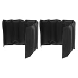 TOYANDONA Wiederverwendbare Weinkühlerhüllen mit Schwarze Isolierte Gel Kühltaschen für Wein und Bierflaschen Universelle Flaschenhalter für Outdoor Feiern und Picknick