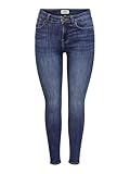ONLY Damen Onlpower Mid Sk Pushup DNM Tai012 Noos Jeans, Dark Blue Denim, S / 32L EU