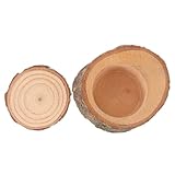 Kisangel Massive Holzfutterschale Haustier Papagei Wasser Schüssel Füttern Klein Hamster Abwaschbarer Fressnapf Futternapf Für Den Haushalt Rattenfutter Massivholz