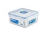 LocknLock TO GO Sandwich Box mit Trennsteg 1,2 L 100% luft- und wasserdichte Vorratsdose Spülmaschinen-, und Mikrowellengeeignet BPA-Frei Brotdosen mit Trennfächern Meal Prep Dosen