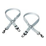 Amazon Basics Hunde-Sicherheitsgurt, verstellbares Hundegeschirr fürs Auto, Gürtel: 67 cm, Schale: 13 cm x 5,5 cm/1,5 cm, Schwarz/Blau/Orange