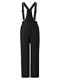 Ziener Kinder ABOL-Z Ski-Hose/Schnee-Hose | wasserdicht, Träger, Black, 176