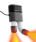 Snowpea Schuhtrockner, Skischuhtrockner mit Heizlüfter, Fußwärmer, Sneaker-Trockner für Schuhe Skischuhe mit Schläuche 30cm/11.8in, 3/6/9 Stunden Timer