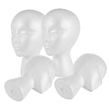 HAPINARY 4Stücke Teiliges Schaufensterpuppen Kopfmodell für Perücken Hüte und Masken Halter für Salon und Heimgebrauch Transportabel und Gestaltet