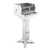 THÜROS T2 4-Fuß Direkt Plus Holzkohlegrill Edelstahl