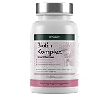 EXVital Biotin Komplex, Haar Vitamine, mit Sägepalmen-, Kürbis- und Brennnesselextrakt, 240 vegane Kapseln, angereichert mit Selen & Zink, laborgeprüft & hochdosiert