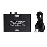 EIMSOAH HD Multimedia Interface Arc Converter, 192 KHz DAC Digital Bis Analog Converter, 3,5 Mm Jack für TV