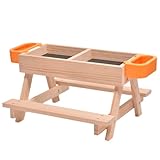 Geflügel-Futterstation | Hühner-Futterstation und Bewässerungsset | Bewässerungsset mit Holztisch, Geflügelfütterungsausrüstung, Haustierbedarf für Bauernhof, Küken, Ente, Wachtel, Vogel