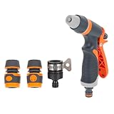 MERRYHAPY Hand Gartenspritze Satz Hochdruck Gartensprüher aus Langlebigem Kunststoff mit Schnellanschluss für Gartenbewässerung und Autowäsche