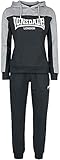 Lonsdale Damen Lurgan Trainingsanzug, Black/Grey, L EU