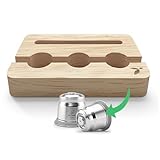 mahona Kaffeekapseln Aufbewahrung - Kapselhalter - Kapselaufbewahrung kompatibel mit Nespresso Kapseln - Speziell entwickelt und kompatibel wiederbefüllbaren Kapseln