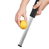 Zitronenreibe - Zitrusreibe, Käsereibe, Hand-Käsereibe, Zitrusreibe und Käsereibe, Kartoffel- und Ingwer- mit Zitrone aus Edelstahl, de