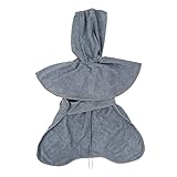 BESPORTBLE 1stk Badetuch Für Haustiere Hund Haustier Bademantel Welpen-Sweatshirt Wasserabsorbierendes Handtuch Handtücher Haustier Trockenes Handtuch Haustierhandtuch Grey