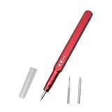 Fenteer Modell-Reißnadel, Linien-Reißnadel, rutschfestes Gewinde, robustes Gravurwerkzeug, Modell- für geschnitzte Kunstharz-Schnitzereien, Rot