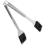 Supvox 2St Backofen Reinigungsbürste Grillreiniger-Schaber Drahtwäscher grillreiniger für grills Grillschaber sauber Grillbürste Topfbürste Kombination Waschmittel Rostfreier Stahl