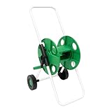 Schlauchwagen,Schlauchtrommel,Gartenschlauchaufroller,Wasserschlauchtrommel,Stabile SchlauchfüHrung, Kompakt, KorrosionsbestäNdig,Verhindert Schlauchknicken, FüR Garten & Balkon