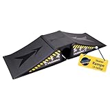HUDORA Skaterrampe I 3-/5-teiliges Skateboard Rampenset für Hof & Garten I vielseitige Mini Skateboardrampe aus Kunststoff für Kinder & Jugendliche bis 60/80kg I Skatepark Equipment für Zuhause