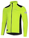 INBIKE Fahrradjacke Softshelljacke Herren Damen Winter Thermo Winddicht Atmungsaktiv Radjacke für Radfahren Laufen Wandern Outdoor Grün XL