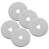 FONDOTIN 5 Stück Teiliges Edelstahl Rollklingen Ersatzklingen für Rollschneider Stoffschneider Nähen Quilten Basteln Langlebige Rotierende Schneidklingen Geeignet