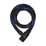 ABUS Kettenschloss Ivera 7220 - Fahrradschloss mit geringem Gewicht, 660 g - Diebstahlschutz durch solides Stahlkabel, 20 mm stark, 85 cm lang - flexibel und langlebig - Schwarz