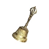 Lurrose Handglocke Aus Multifunktionale Tischglocke Für Service Empfang Schule Und Restaurant Klare Klangqualität Kleine Handliche Größe Ideale Call Bell Für Verschiedene