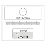 Mikroskop-Zubehör, 0,01 mm, Mikroskop, Bühnenmikrometer, Glasschieber, Mikrometer, Kalibrierung, Haltbarkeit und zuverlässige Leistung