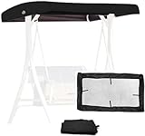 Universal Ersatzdach für Gartenschaukel, Hollywoodschaukel, Hollywoodschaukel, Hollywoodschaukel, Sonnenschirm, Outdoor-Liege, 3-Sitzer, 191 x 120 x 18 cm, Beige