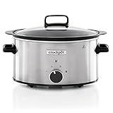 Crockpot Schongartopf | 3,5 Liter (3-4 Personen) | Behälter zum Bräunen von Fleisch und Gemüse | Edelstahl [CSC085X], Cromo