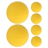 TOYANDONA Squashbälle 6 Stück Gummi Reaktionsbälle Gelb Sprungbälle für Squash Training Spielplatz Outdoor Ballspiele