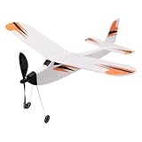 Flugzeuge für Kinder | Wurfgleiter Flugzeug Spielzeug | PP Gleitflugzeug Gummibandflugzeug einfacher Zusammenbau 3D-Kabine fördert praktische Fähigkeiten fliegt 15–50 Sekunden spaßig kreativ