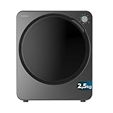 Cecotec Bolero DressCode Dry Mini-Wäschetrockner, 2,5 kg, 950 W, 6 Programme, ECO-Programm, Intuitive Knob-Steuerung, schnell trocknend und effizient, ideal für kleine Räume, Stahl