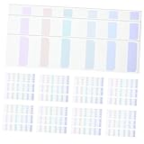 OSALADI 1 Satz Index Aufkleber Transparenter Tischschutz Einzigartige Notizstreifen Mit Selbstklebenden Aktenregistern Selbstklebende Textmarker Klebrige Hängeregister Bunte 420 Stück