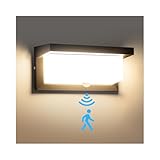 Audor 24W Aussenlampe mit Bewegungsmelder, LED Wandleuchte IP65 Wasserdicht Aussen/Bewegungsmelder Innen Wandlampe 3000K Außenleuchte Wand, Außenwandleuchte für Garten Flur Treppenhaus
